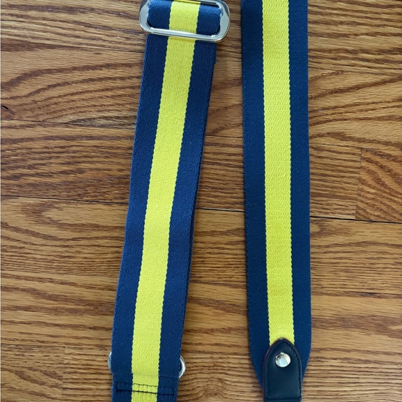 MZ Wallace Metro Crossbody in Blue with Yellow Details - Picture 3 of 4